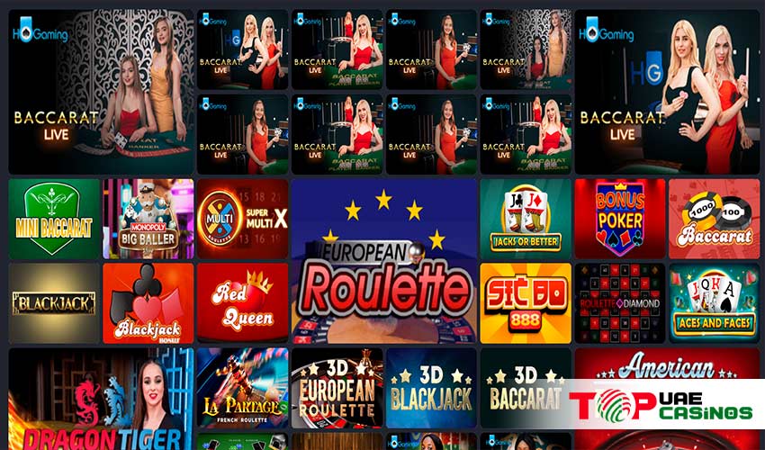 Live games at Spin Casino 