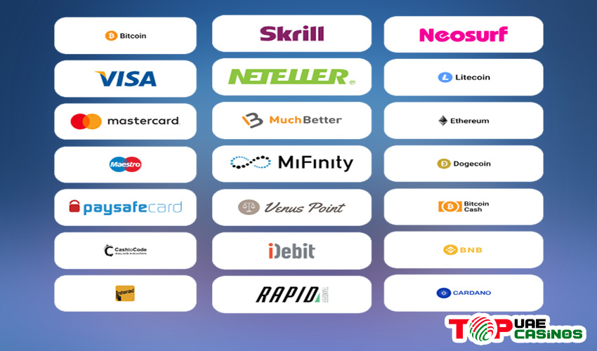 Payment Methods at Goodman Casino