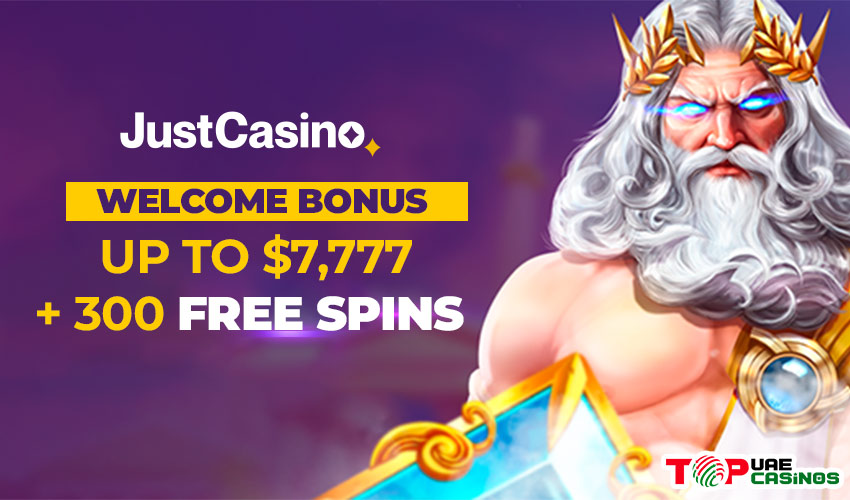Just Casino welcome bonus 