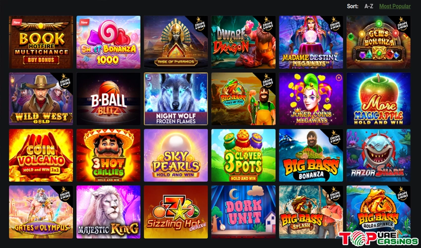 Casino games at Sultanbet Casino