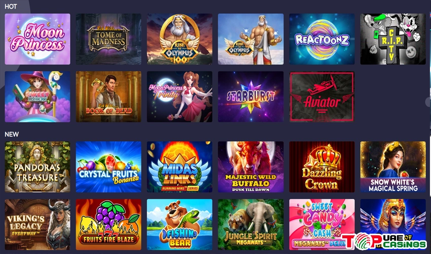 gaming variety at Cosmoswin Casino 