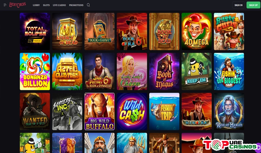 Lucky Circus Casino Games and Live CASINO GAMES