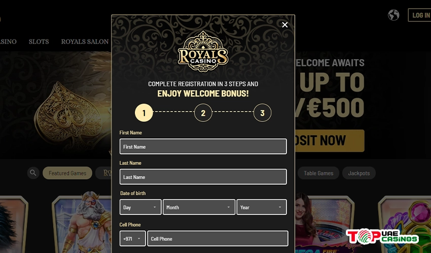 How To Register Your Account at Royals Casino